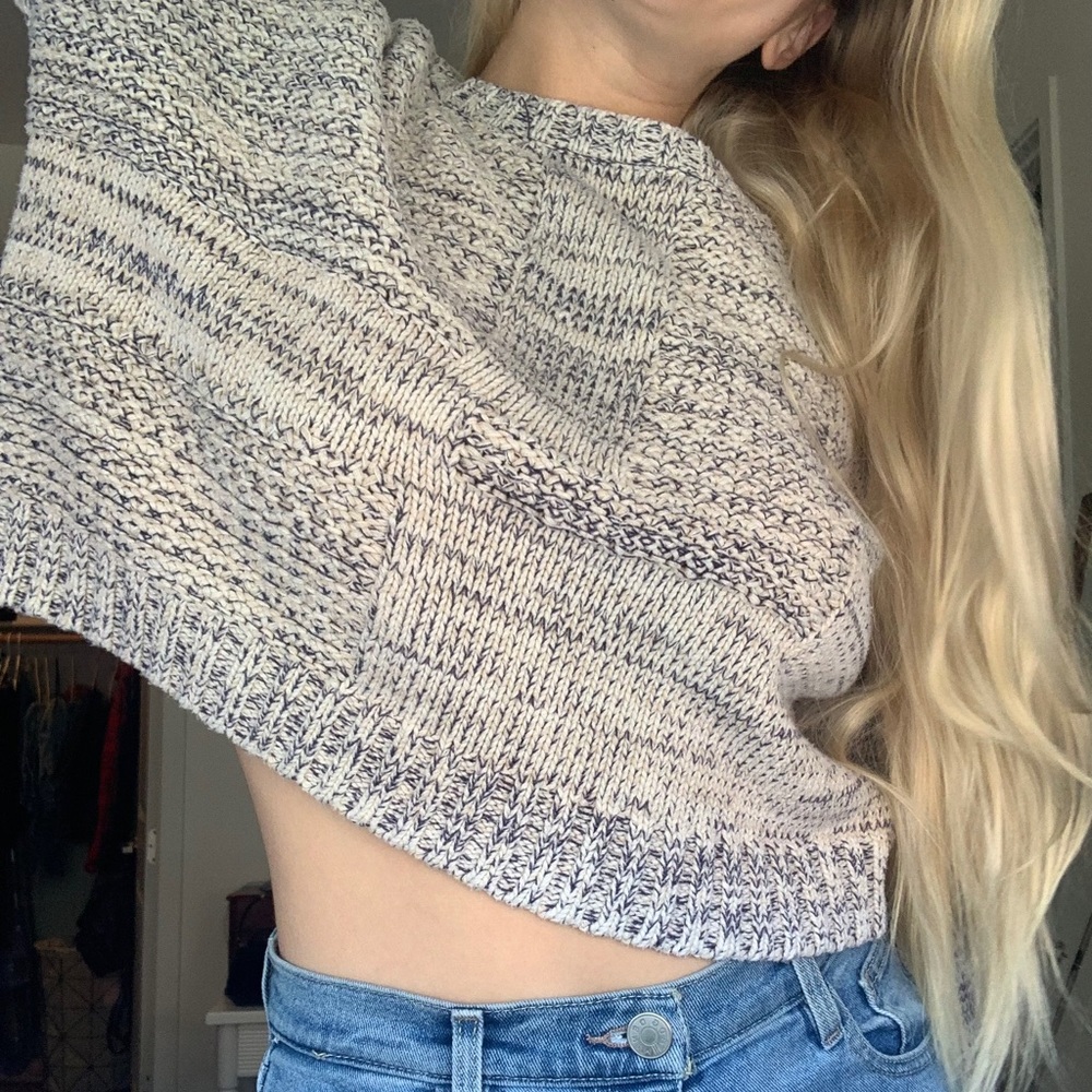 LA Hearts Cropped Knit Sweater